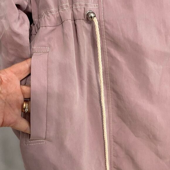 Anthropology Danuta Pink Utility Jacket Women Size M/L - Picture 7 of 11